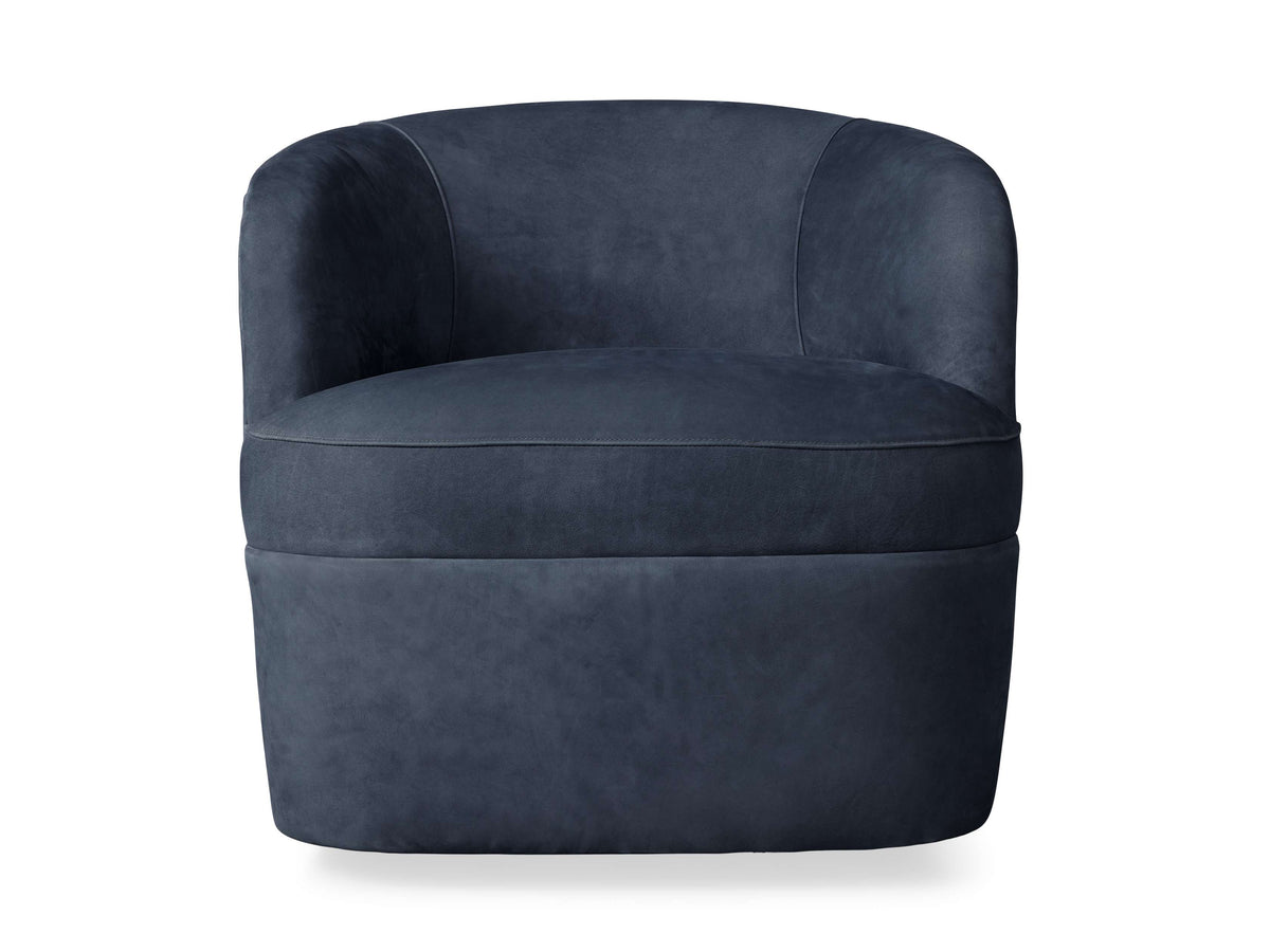 Mercer Nubuck Leather Swivel Chair