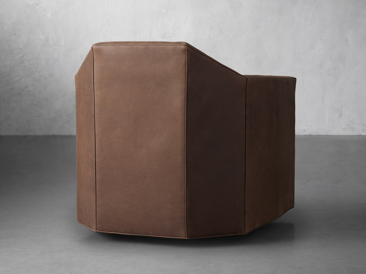 Marina Leather Swivel Chair