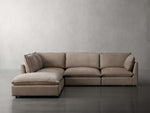 Owen Nubuck Leather Five-Piece Sectional