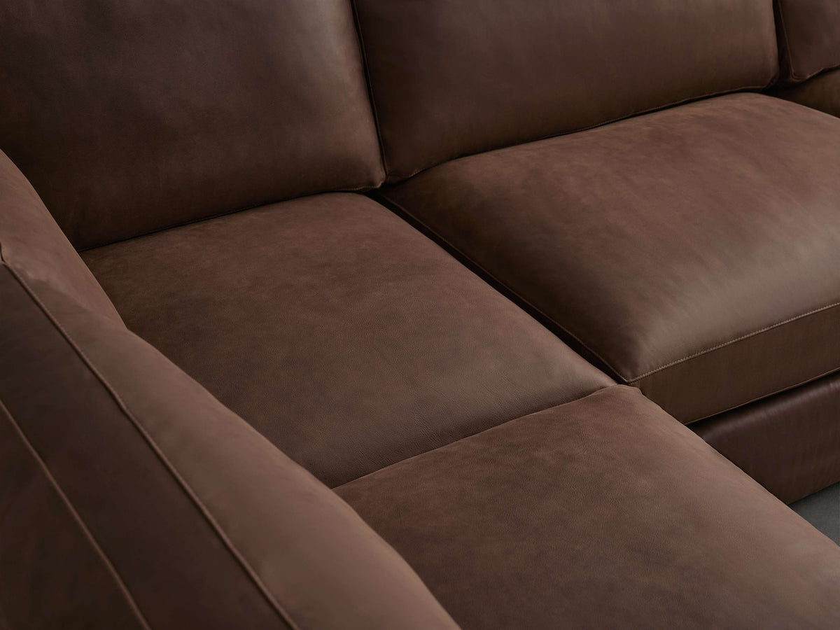 Vernon Leather Two-Piece Sectional