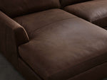 Vernon Leather Two-Piece Chaise Sectional