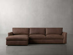 Vernon Leather Two-Piece Chaise Sectional
