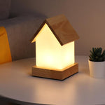 LED Wooden Small House Kids and Baby Lamp