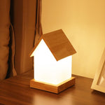 LED Wooden Small House Kids and Baby Lamp