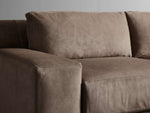 Novoli Nubuck Leather Two-Piece Chaise Sectional