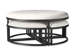 Palmer Upholstered Round Nesting Ottoman