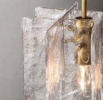Lattice Clear Glass Pendant