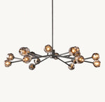 Boule De Cristal Smoke Glass Round Chandelier 60"