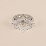 Geometric Chandelier Flush Mount Kitchen Light Fixtures Metal Crystal Ceiling Lights
