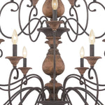 Quoizel Lighting - ABN5024RK - Auburn 2 Tier Chandelier 4 Light Wood
