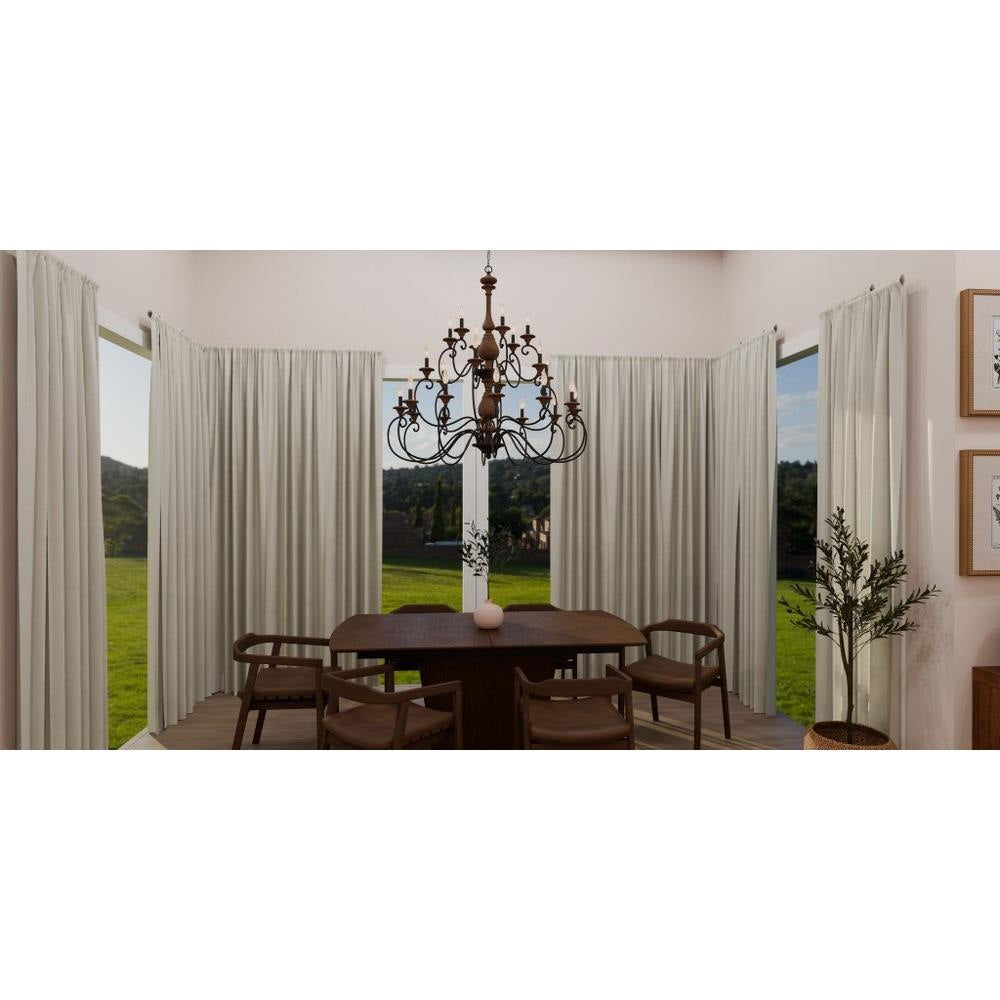 Quoizel Lighting - ABN5024RK - Auburn 2 Tier Chandelier 4 Light Wood
