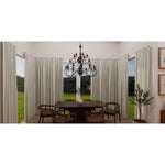 Quoizel Lighting - ABN5024RK - Auburn 2 Tier Chandelier 4 Light Wood