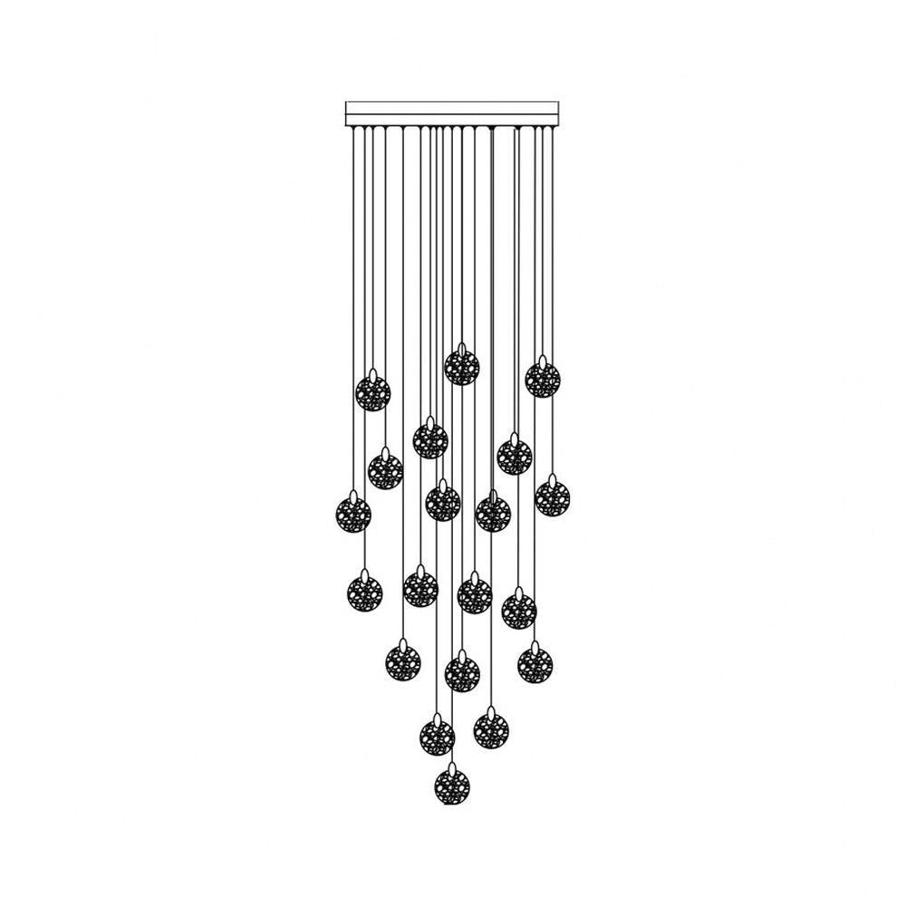 Artcraft Lighting - AC12155BB - Snowflake - 5W 20 LED Chandelier-5.83 Inch Tall and 31.5 Inch Wide