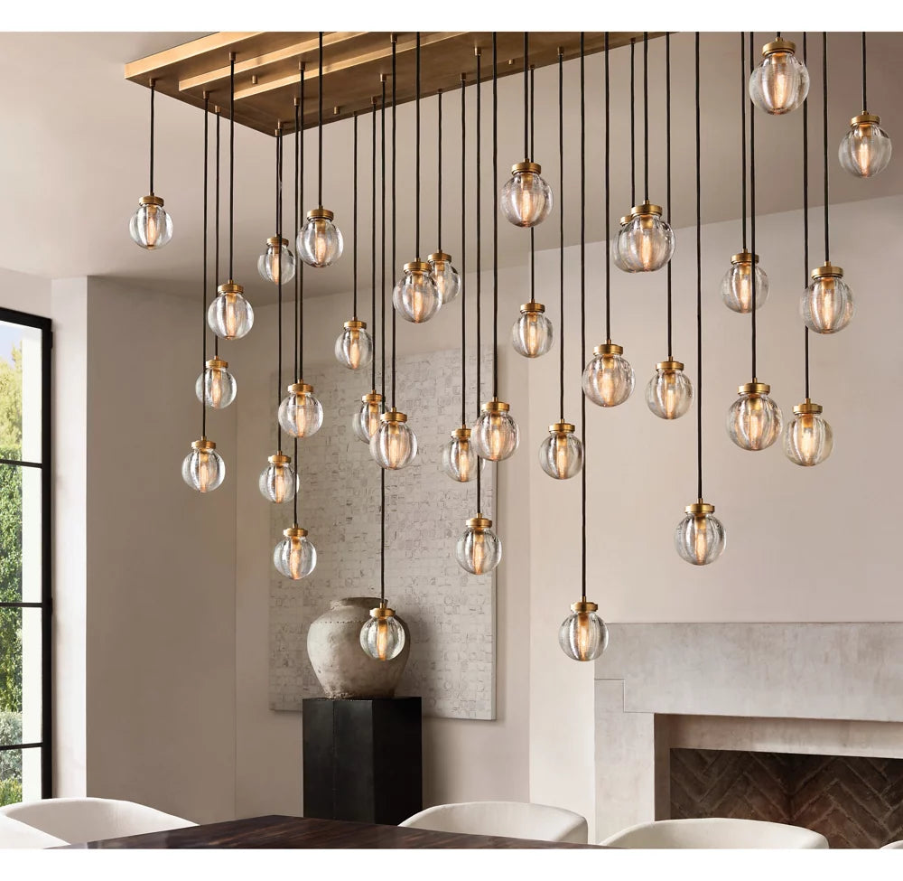 Pearl Rectangular Chandelier 72"