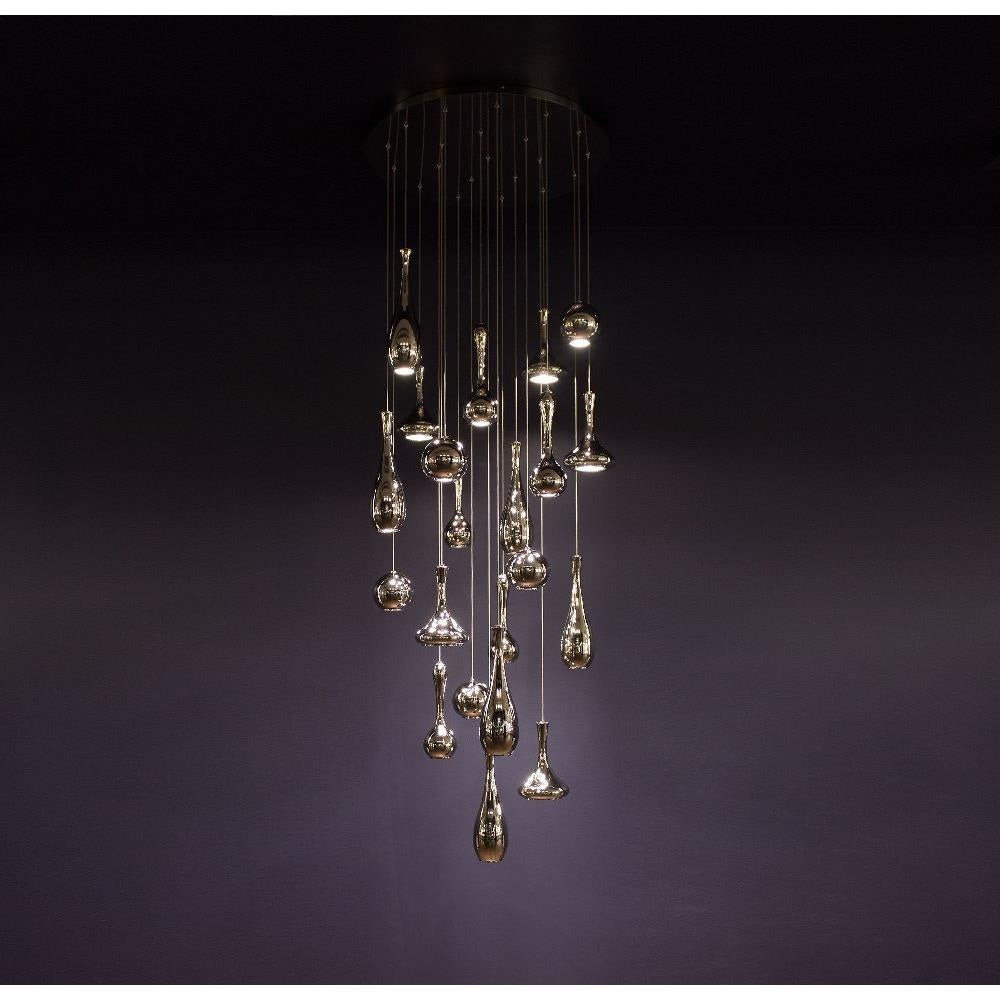 Modern Forms - PD-ACID15R-PN - Acid - 23 Inch 165W 15 LED Round Chandelier