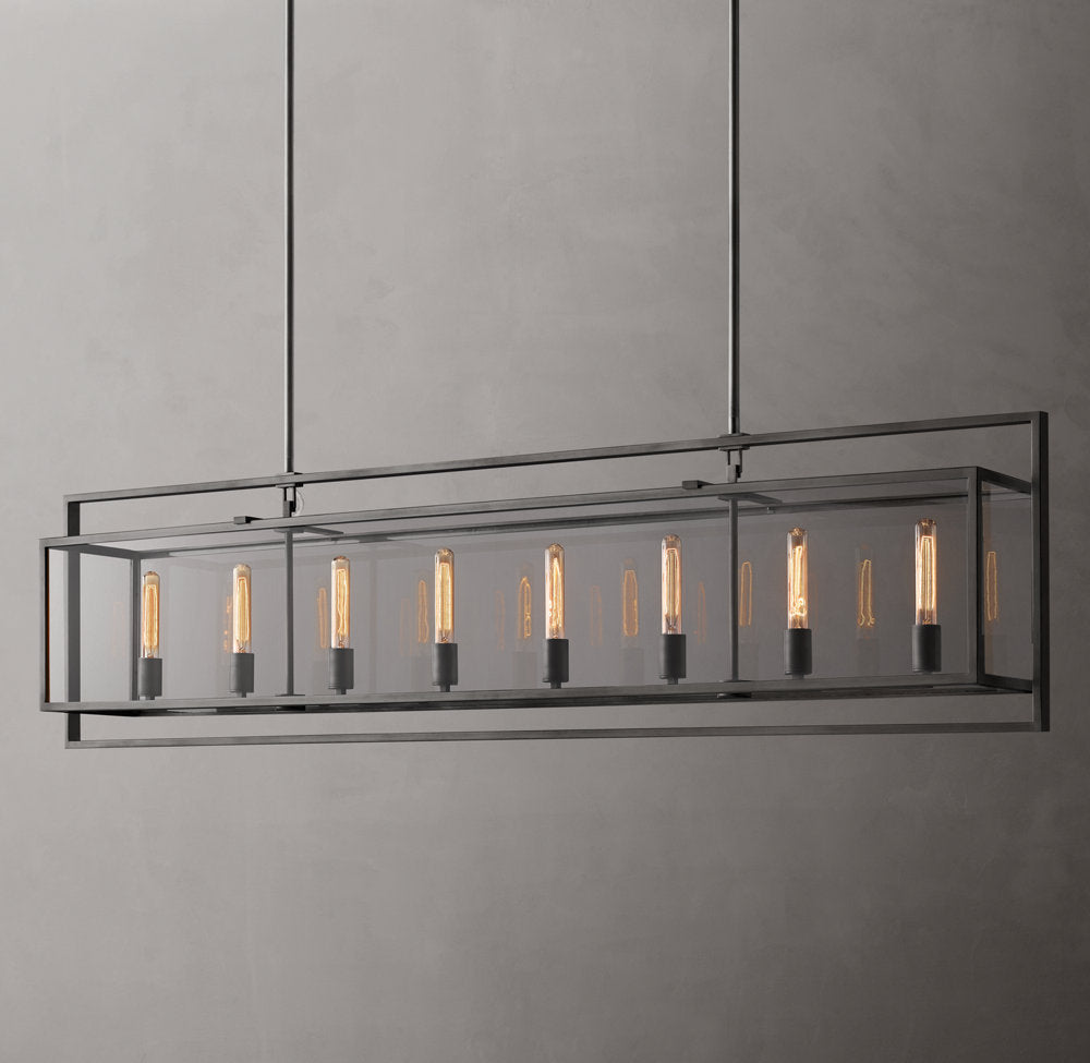 Beckman Rectangular Chandelier 72"