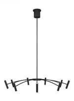 Spur Grande Chandelier, 45-Light, 3-Tier, LED, Black, Matte Black, 43.2"H (700SPRGFB-LED927 70PD8XN)