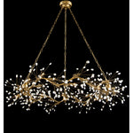 Waving Twelve-Light Stone Chandelier Ceiling Fixture