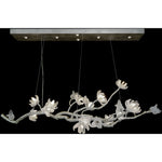 Churipo 19-Light Light Silver Leaf Ceiling Chandelier