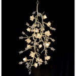 Churippe 21-Light Silver Leaf Ceiling Mount Chandelier