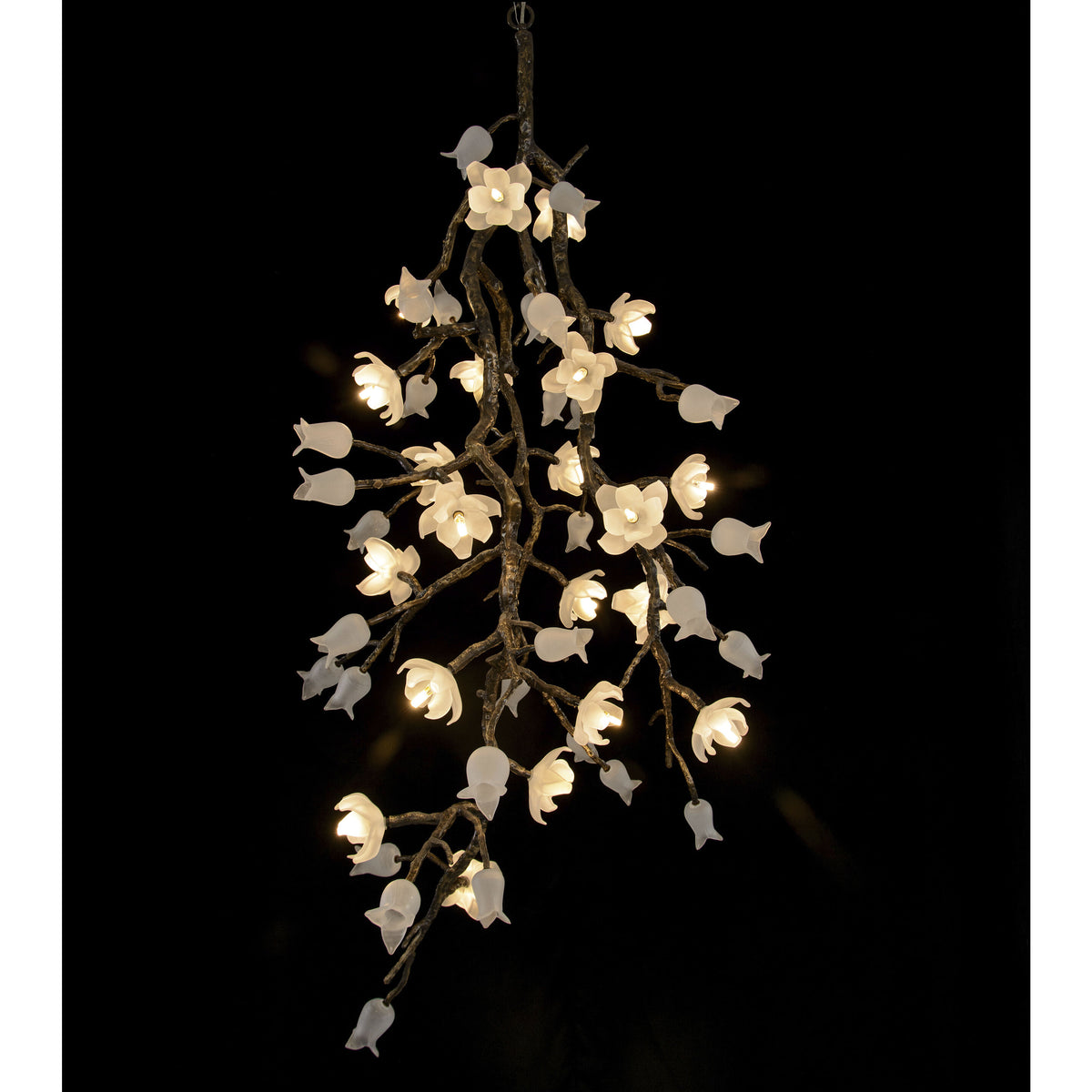 Churippu 21-Light Light Bronze Chandelier Ceiling Fixture