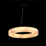 Alabasters Halo 23.25 Inch Small Pendant Lamp