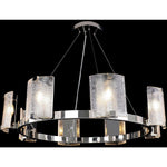 Claritus Eight-Light 38-Inch Nickel Chandelier Ceiling Fixture