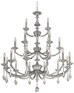 Allegri Floridia 42" Wide Chrome 21-Light Chandelier