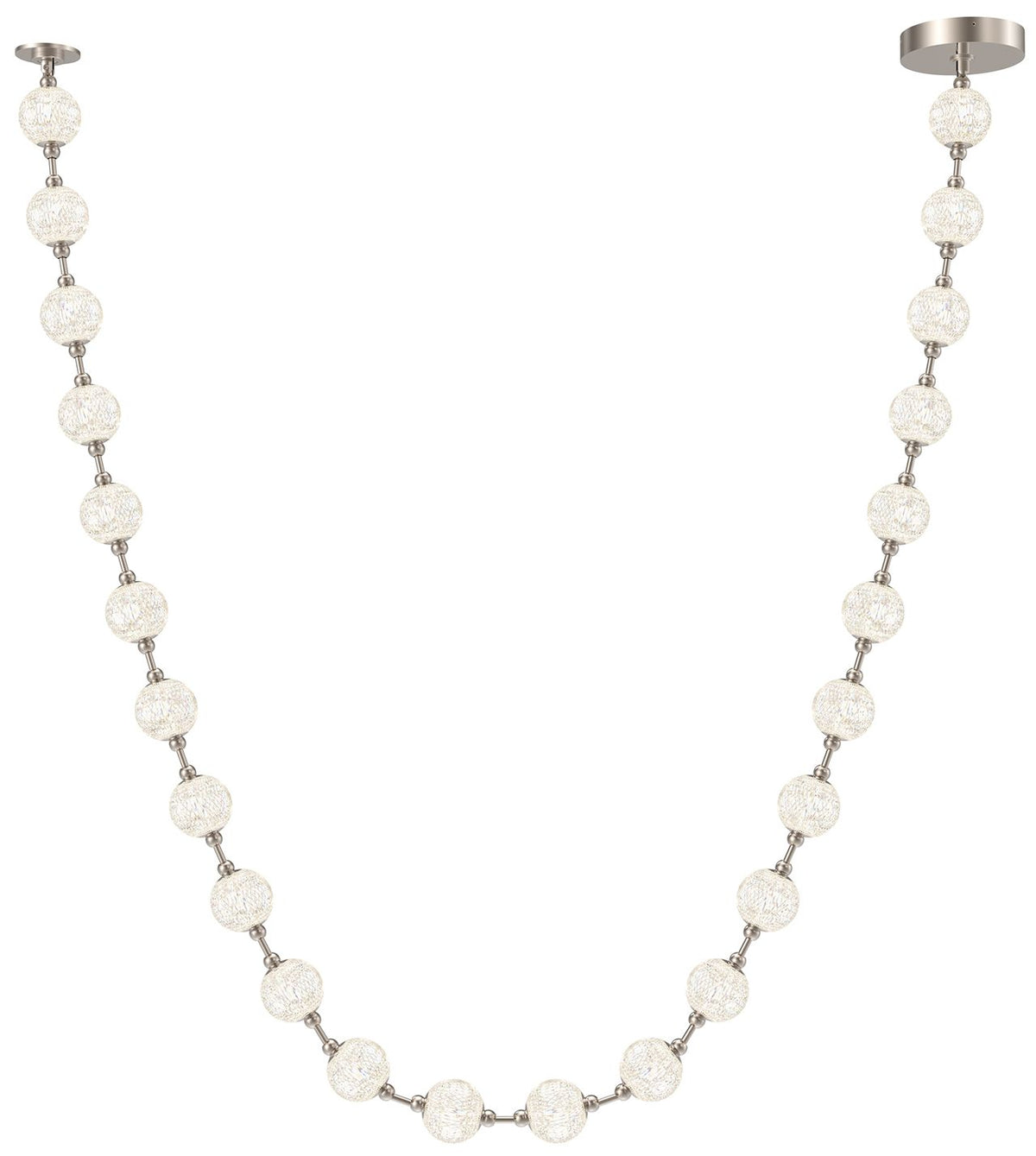 Alora Akoya LED 24 Head Polished Nickel Pendant