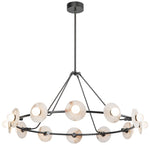 Alora Dahlia LED 46-in Urban Bronze/Alabaster LED Chandeliers