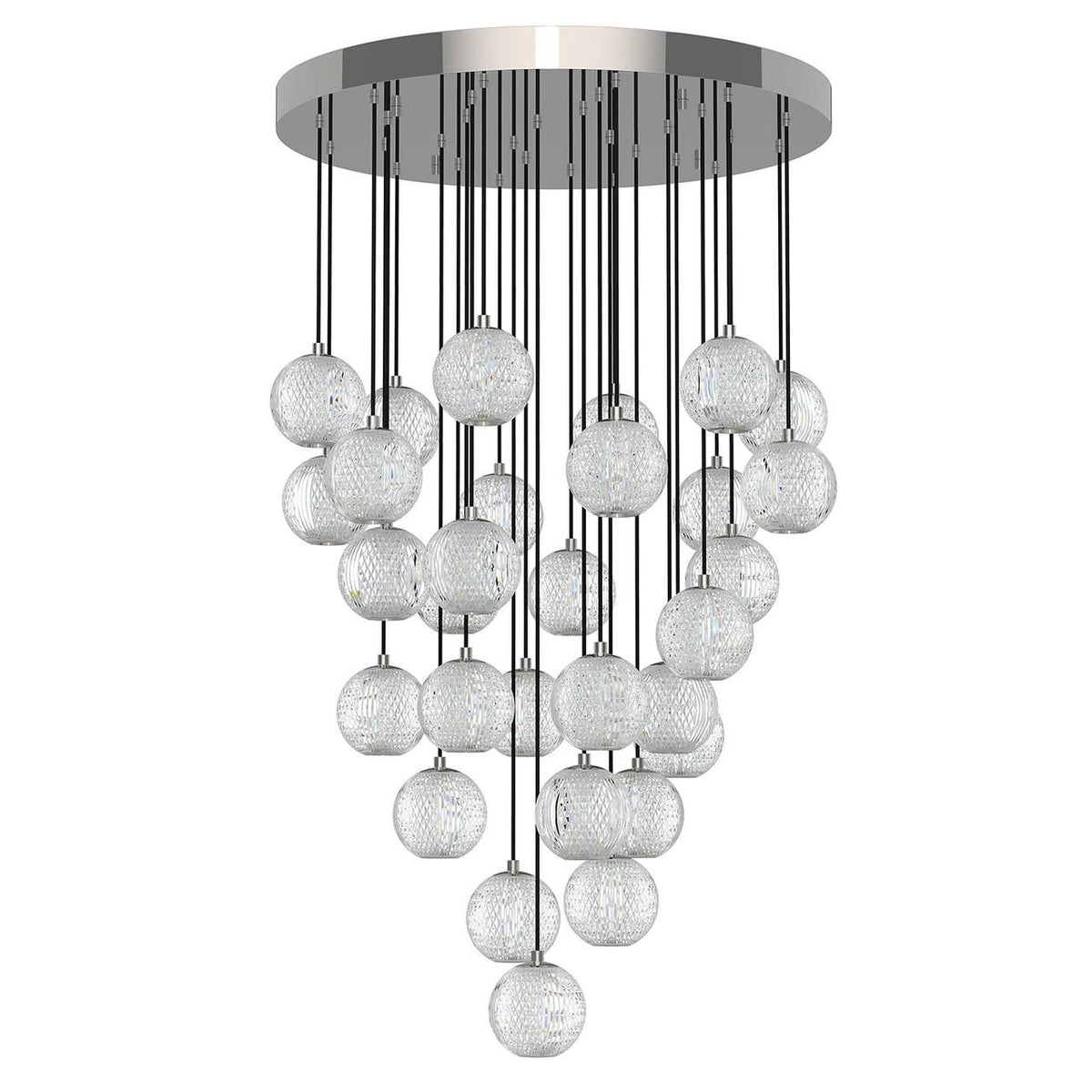 Alva Pendant, 11-Light, LED, Black, 18"W (700TDALVPMC11UB-LED922 70E7JTN)