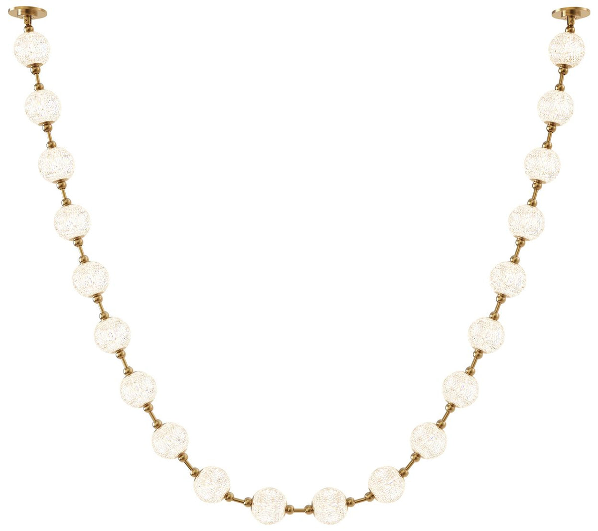 Alora Marni LED 20 Head Natural Brass Pendant