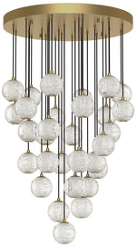 Alora Marni LED 30 Head Natural Brass Multi-Pendant