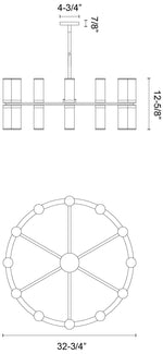 Alora Revolve E12 24 Lights Chandeliers