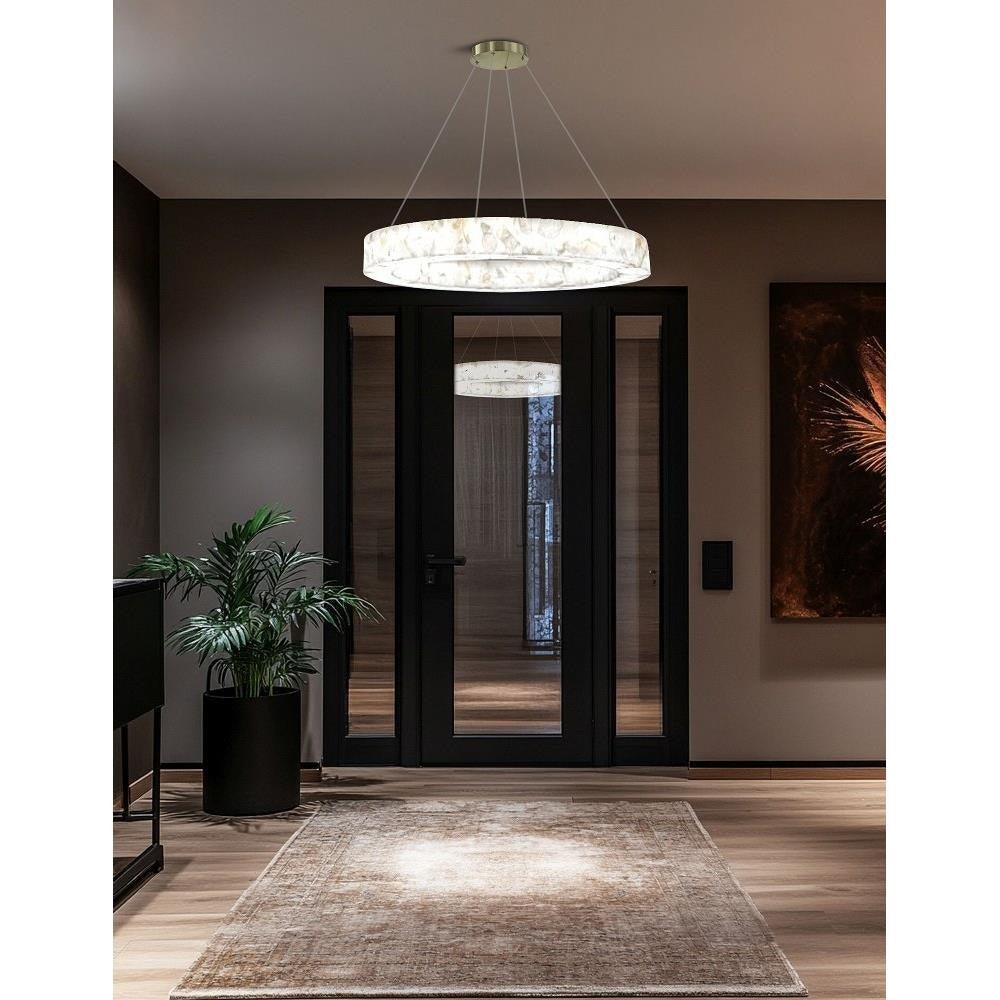 Justice Design - ALR-8223-BRSS - LumenAria Medley - 50W 1 LED Pendant-3.5 Inch Tall and 32 Inch Wide