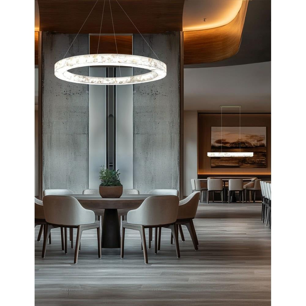 Justice Design - ALR-8227-BRSS - LumenAria Medley - 86W 1 LED Pendant-3.5 Inch Tall and 52 Inch Wide