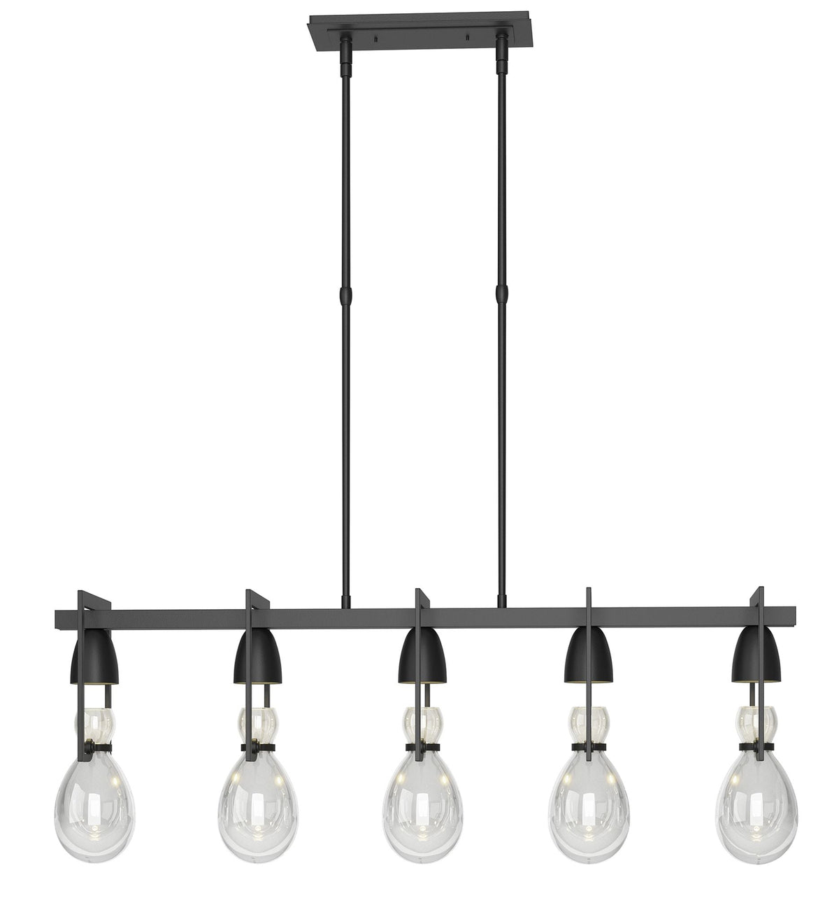 Apothecary 40.5" Wide Black Pendant