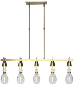 Apothecary Pendant - Modern Brass - Clear