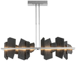 Ardesia 51.9" Wide Vintage Platinum LED Linear Pendant