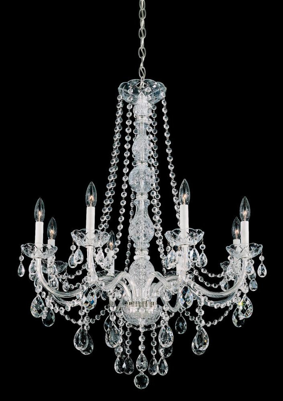 Bagatelle Chandelier, 11-Light, Heirloom Gold, Clear Heritage Crystal, 26.5"W (1248-22 13R6H)