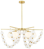 ArteriorsGenesis Chandelier 42" Opal Antique Brass