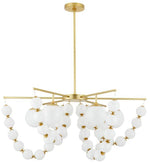 ArteriorsGenesis Chandelier 42" Opal Antique Brass