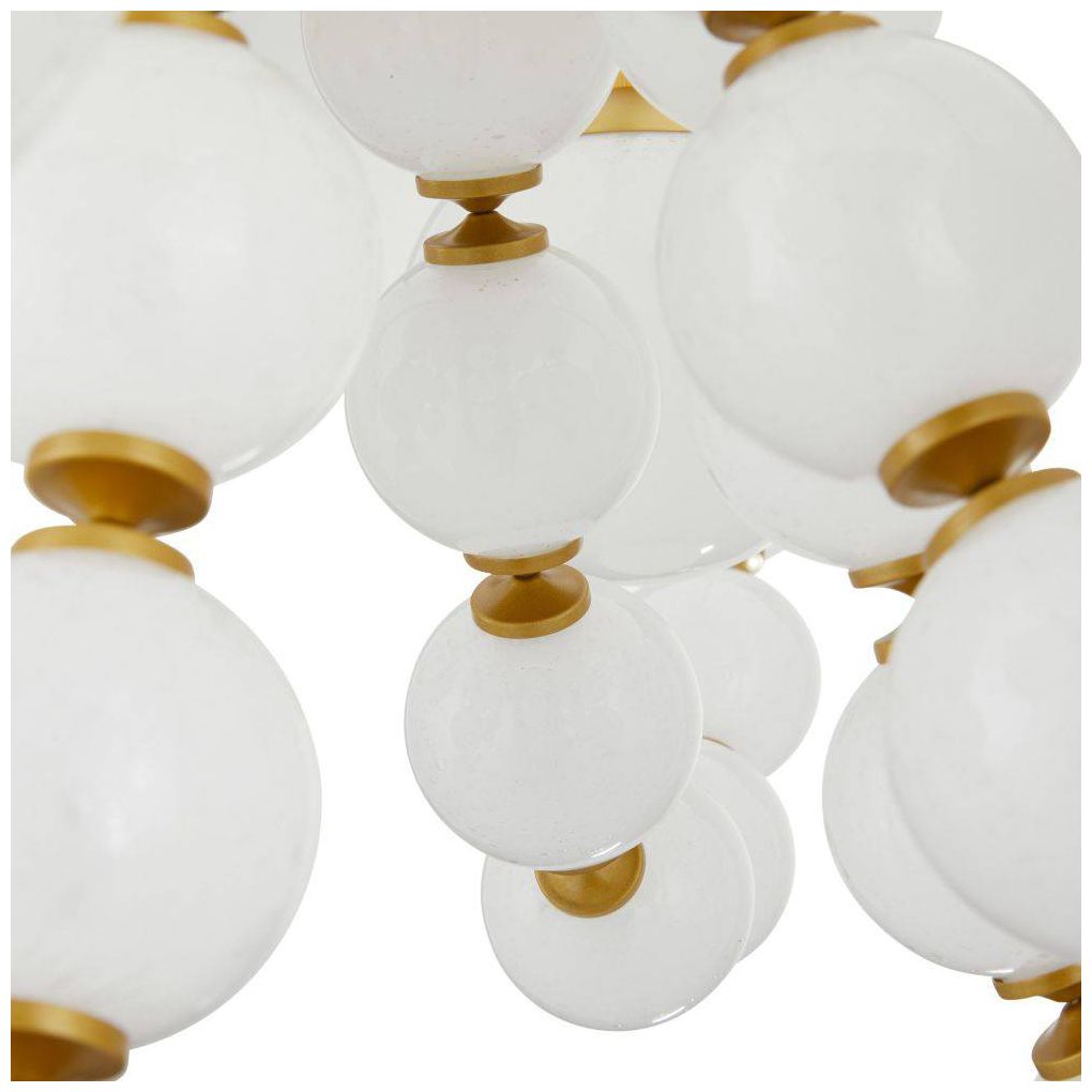 ArteriorsGenesis Chandelier 42" Opal Antique Brass