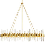 Arteriors Home Haskell 43" Wide Antique Brass Chandelier
