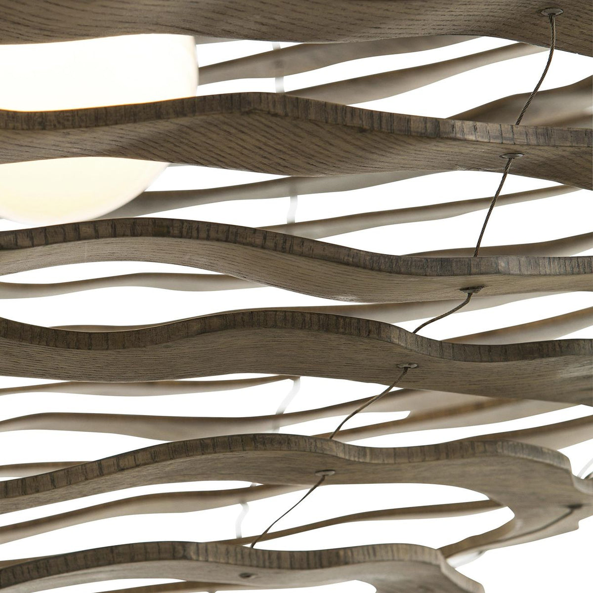 Arteriors Home Rook 24" Wide Natural Wood Pendant Light