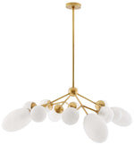 ARTERIORS Panella Chandelier Brushed Brass, Mattle Swirl Glass