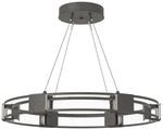 Aura Pendant - Iron - Seeded Clear