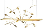 Autumn 53.4" Wide Modern Brass Long LED Pendant