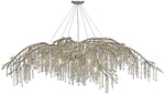 Autumn Twilight 95" Wide Mystic Gold 24-Light Chandelier