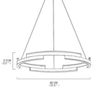 Geometrical Circular LED Modern Chandeliers Kitchen Island Lighting